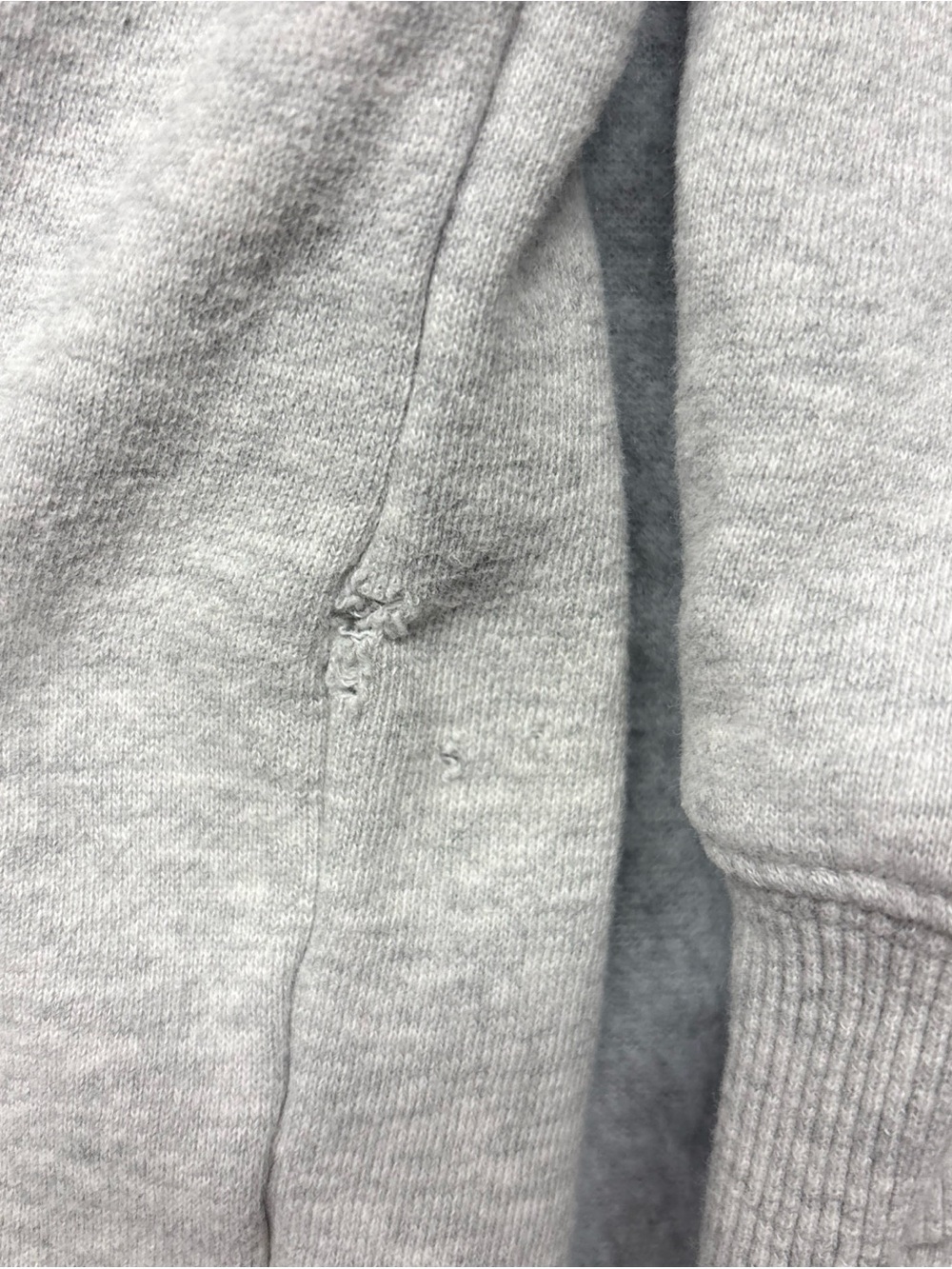 Women's Gray Hoodie‎ Sweatshirt with Blue Chest Logo - Picture 3 of 11